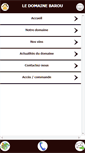 Mobile Screenshot of domaine-barou.com